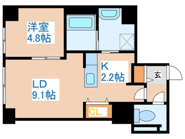 F012琴似の物件間取画像